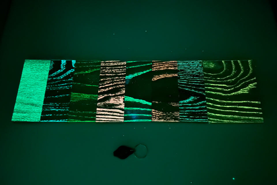 Glowry™ Luminous Wood Sample Kit – Glow-in-the-Dark Wood Finish Samples